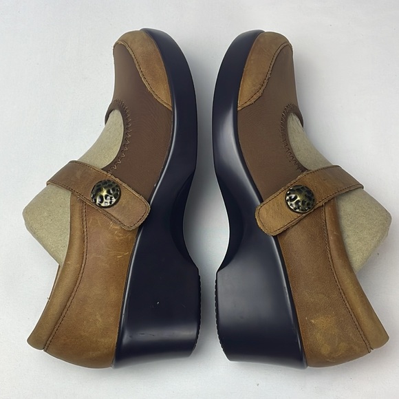 NWOT Alegria Maya Walnut Mary Jane Inspired Wedge Women’s Size 37 = 7 - 7.5 - Picture 16 of 16